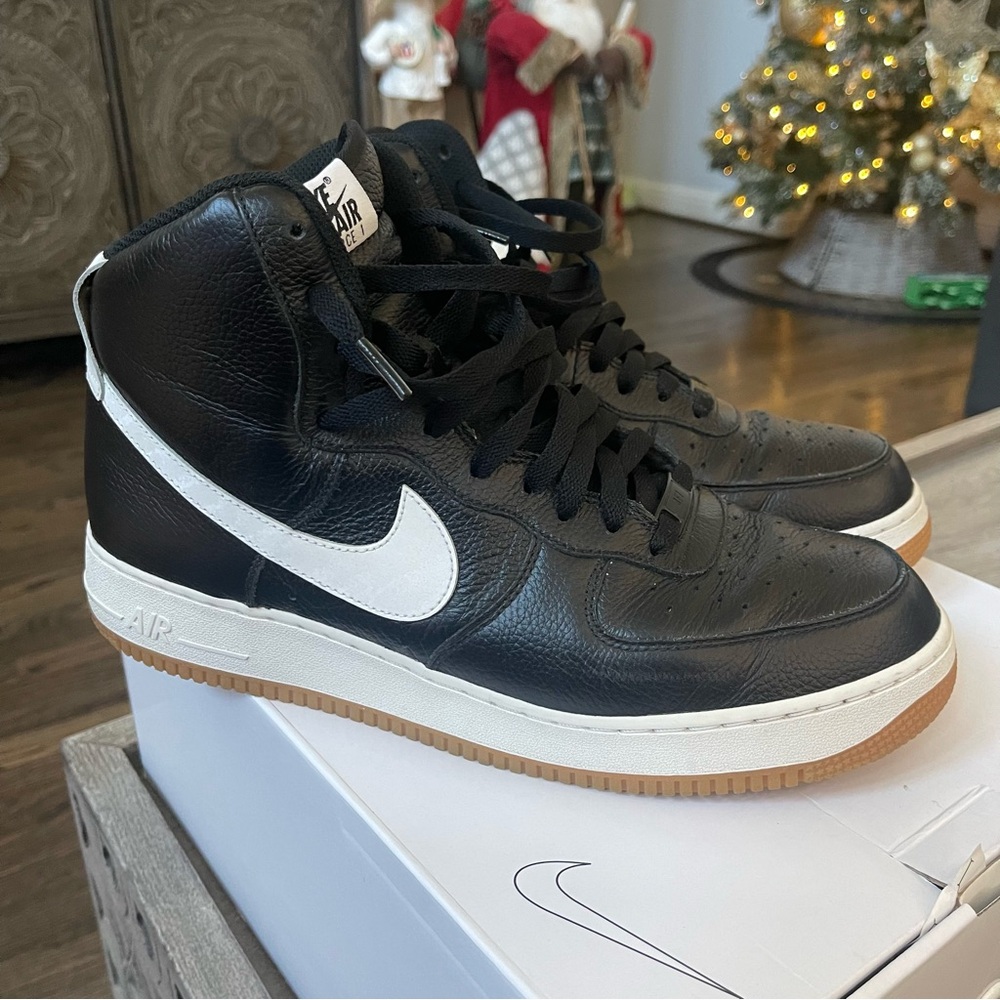 Air Force 1 High Black and White High-Top Sneakers